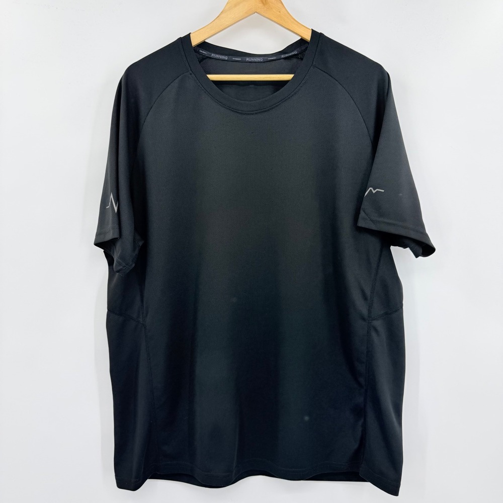 Nike Mens Black‎ Performance Running Shirt Short Sleeve Athletic Workout Top XXL